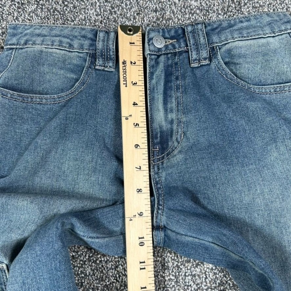 NEW Austin Landing Mid-rise Wide Leg Baggy Jeans Womens 5 Denim Cargo Pockets - Picture 15 of 16